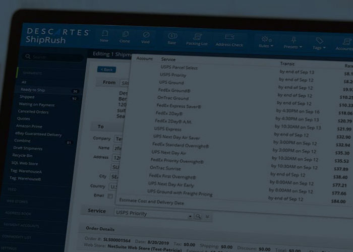 Descartes ShipRush™ Ecommerce Shipping Solution Now Offers Full LTL Freight Support