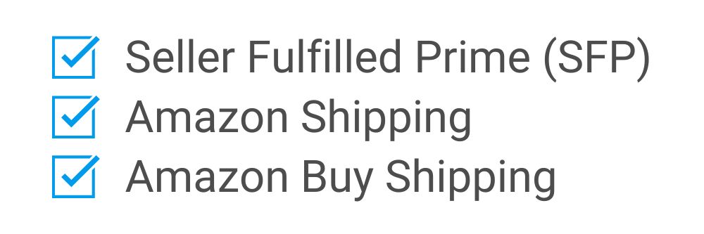 Descartes ShipRush supports Seller Fulfilled Prime (SFP), Amazon Shipping, and Amazon Buy Shipping