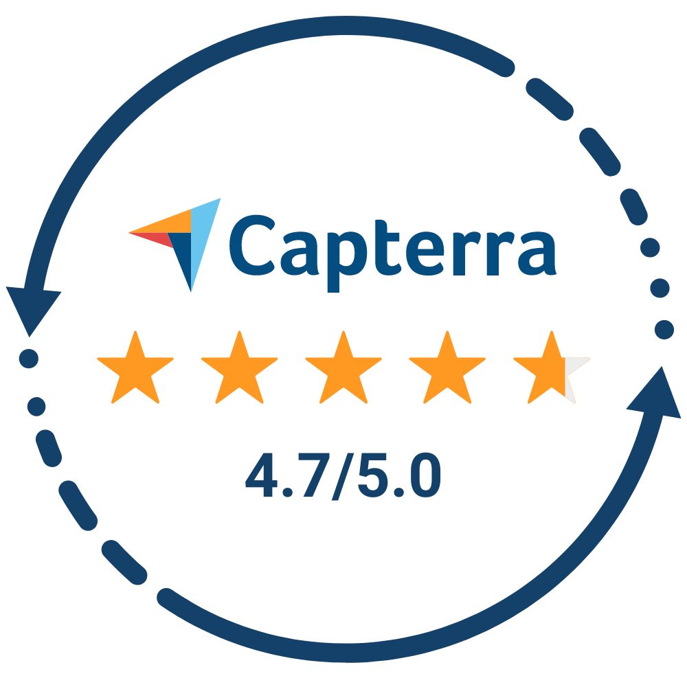 Descartes ShipRush Reviews on Capterra badge 4.7 out of 5 stars rating