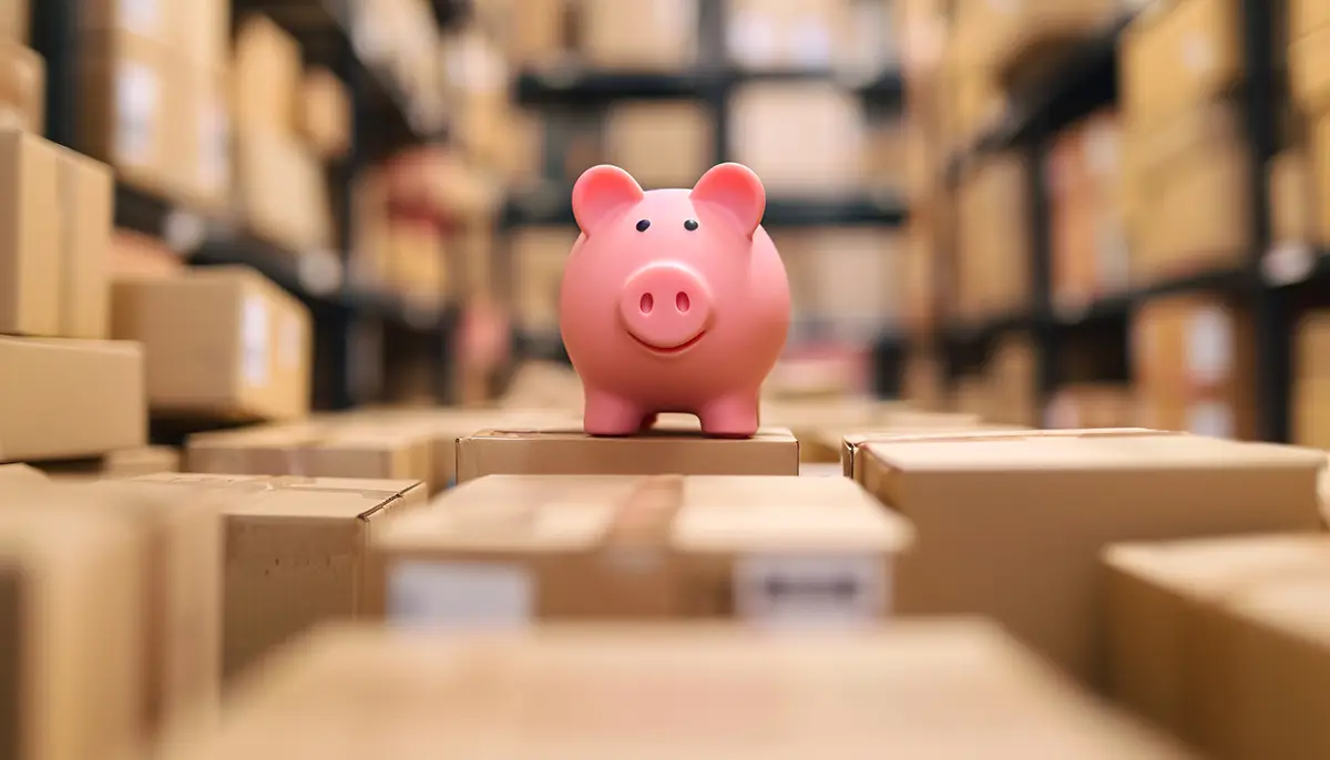 Piggy Bank with Parcels Best Shipping Discounts